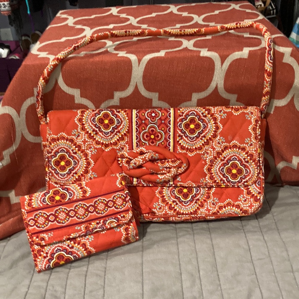 Vera Bradley purse and matching wallet
